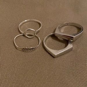 SOLD Sterling Silver Rings (2), Silver (2)